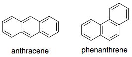 Structures of the tricyclic compounds